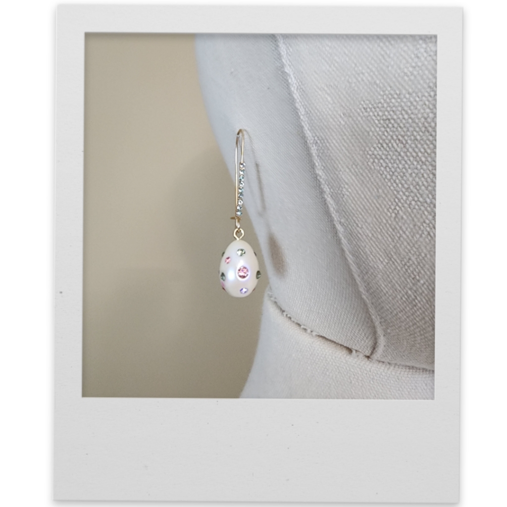 Crystal Easter Egg Earrings